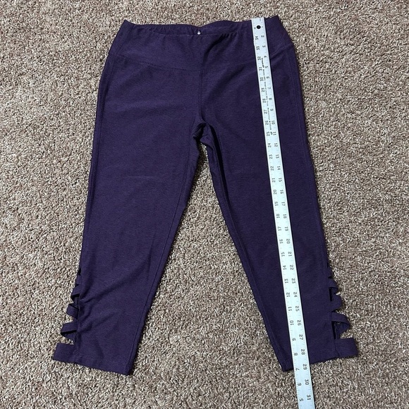 Apana Purple Leggings with Elastic Waistband - Picture 5 of 11